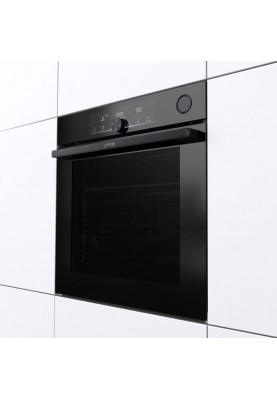 Gorenje Духовий шафа електричний, 77л, A+, пара, дисплей, 300°C, Wi-Fi, чорний