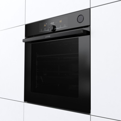 Gorenje Духовий шафа електричний, 77л, A+, пара, дисплей, 300°C, Wi-Fi, чорний