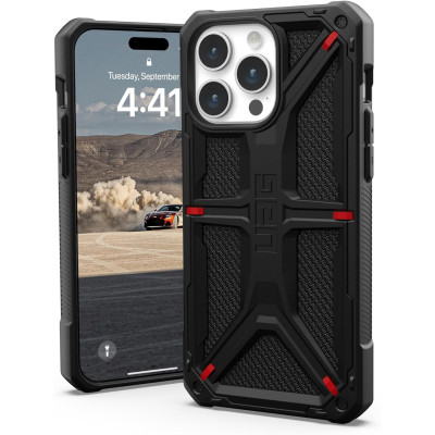 UAG Чохол для Apple iPhone 15 Pro Max Monarch, Kevlar Black