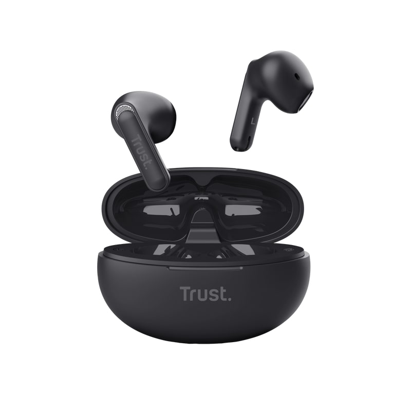 Trust Навушники TWS Yavi Earphones BT 5.3, ENC, SBC, Mic, Чорний