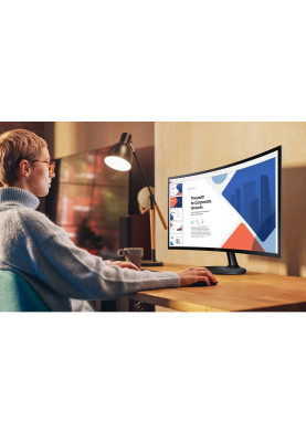 Samsung Монітор 27" S27D360 D-Sub, HDMI, VA, 100Hz, 4ms, CURVED