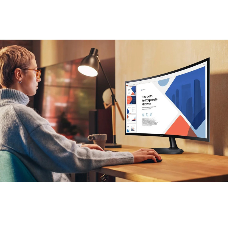 Samsung Монітор 27" S27D360 D-Sub, HDMI, VA, 100Hz, 4ms, CURVED