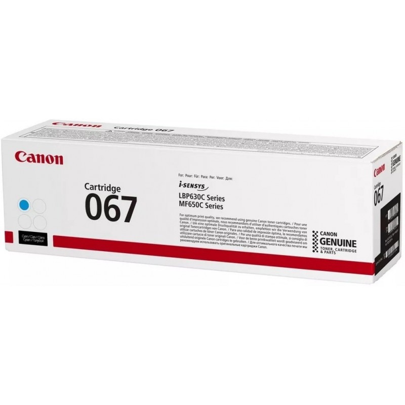 Canon Картридж 067 MF651Cw/MF655Cdw/MF657Cdw/LBP631Cw/LBP633Cdw Cyan (1350 стор.)