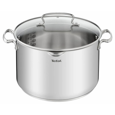 Tefal Набір посуду Duetto Plus, 10 предметів, нержавіюча сталь, скло G719SA55