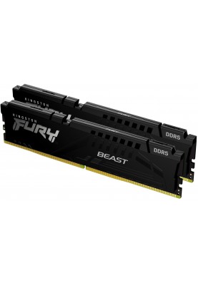 Kingston Пам'ять до ПК DDR5 6000 32GB KIT (16GBx2) FURY Beast Black