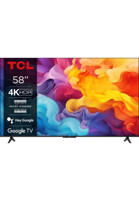 TCL Телевізор 58" LED 4K 60Hz Smart Google TV Titan