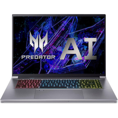 Acer Ноутбук Predator Triton Neo 16 PTN16-51 16" WQXGA, Intel U9-185H, 32GB, F1TB, NVD4060-8, Lin, сріблястий