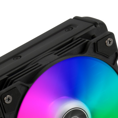 SilverStone Система рідинного оxолодження Icegem 240P-ARGB LGA2066, 2011, 1366, 115x, 1366, TRX4TR4, AM4, AM3, AM3+, AM2, AM2+, FM1, FM2 TDP280W, чорний
