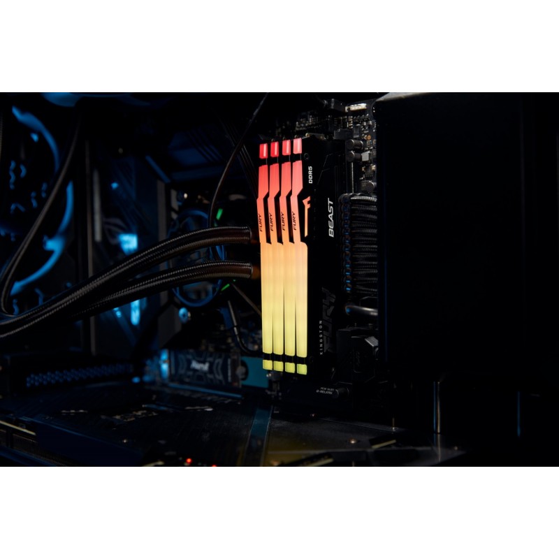 Kingston Пам'ять до ПК DDR5 4800 8GB FURY Beast RGB