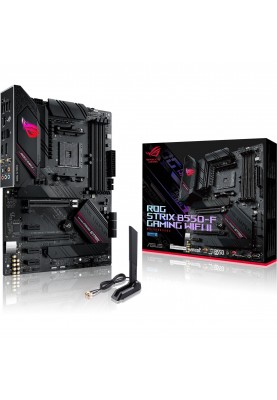 ASUS Материнcька плата STRIX B550-F GAMING WIFI II sAM4 B550 4xDDR4 M.2 HDMI DP WiFi BT ATX