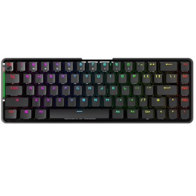 ASUS Клавіатура механічна ROG Falchion, 68key, Cherry MX Red, WL, EN, RGB, чорний