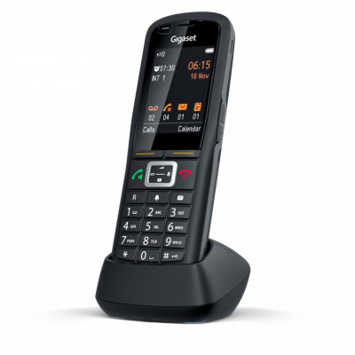 Gigaset Трубка IP-DECT R700H PRO 1xMicro-USB, 1x3.5 мм роз'єм для гарнітури, DECT, BT, 2.4" кольоровий дисплей, IP65