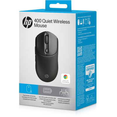 HP Миша HP 400 Quiet, WL/BT, чорний