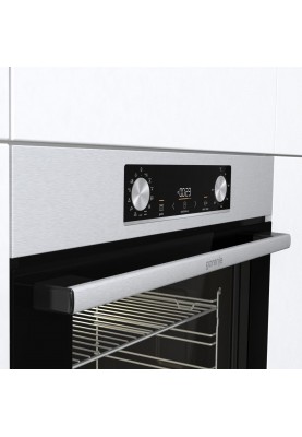 Gorenje Духова шафа електрична, 77л, A+, дисплей, IconLed, нерж