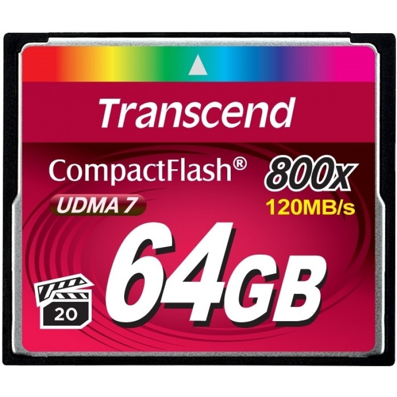 Transcend Карта пам'яті CF 64GB 800X