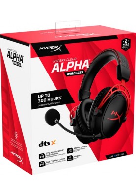 HyperX Гарнітура Cloud Alpha WL, Black/Red