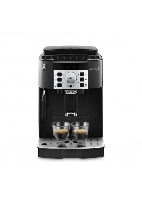 Delonghi Кавомашина, 1.8л, зерно+мелена, авторецептів -6, підігрів чашок, кофемолка, подача гар. води, чорний