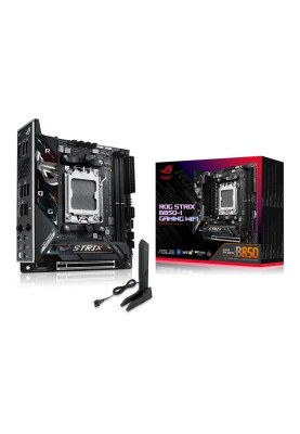 ASUS Материнcька плата ROG STRIX B850-I GAMING WIFI sAM5 B850 2xDDR5 M.2 HDMI USB Type-C WiFi BT mITX