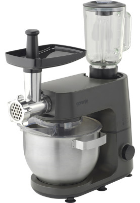 Gorenje kitchen machine 1000W, cup-iron, case-iron, nozzles-7, silver+black