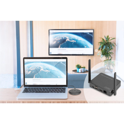 Digitus Система для презентацій Click & Present Pro - Wireless Collaboration System HDMI, 2xTX, 1xRX