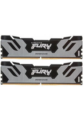 Kingston Пам'ять ПК DDR5 32GB KIT (16GBx2) 6000 FURY Renegade Срібний