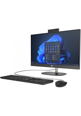 HP Комп'ютер персональний моноблок 240-G10 23.8" FHD IPS AG, Intel N300, 8GB, F512GB, UMA, WiFi, кл+м, 3р, Win11P, чорний