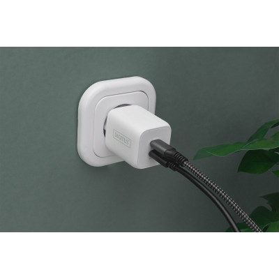 Digitus Зарядний пристрій 2хUSB-C, 65W, GaN