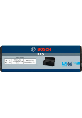 Bosch Набір ударних торцевих головок Professional Deep 9шт 3/8" 63мм