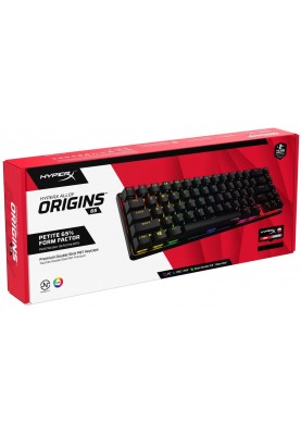 HyperX Клавіатура  Alloy Origins 65 Red USB RGB ENG/RU, Black