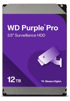 WD Жорсткий диск 12TB 3.5" 7200 512MB SATA Purple Pro Surveillance