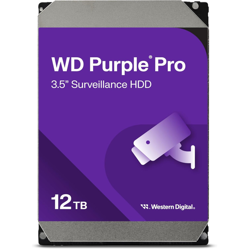 WD Жорсткий диск 12TB 3.5" 7200 512MB SATA Purple Pro Surveillance