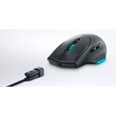 Dell Миша Alienware Wireless Gaming Mouse - AW620M - Dark Side of the Moon