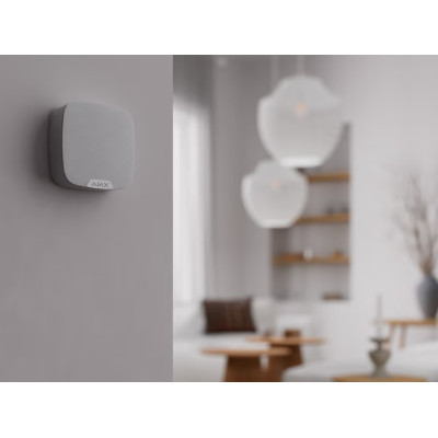 Ajax Бездротовий голосовий модуль SpeakerPhone, Full-duplex, 103Db, Jeweller, Wings, білий