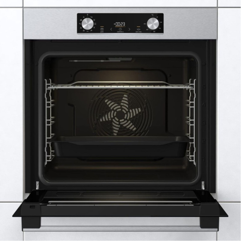 Gorenje Комплект духовка електрична BO6735E02X + поверхня газова G642ABX), 743551, нерж