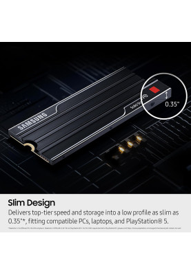 Samsung Накопичувач SSD Samsung M.2 4TB PCIe 5.0 9100PRO+ радіатор
