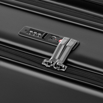 Wenger Валіза Wenger Amplix Hardside Medium, середня, полікарбонат, TSA, 4 колеса, розширення, чорний