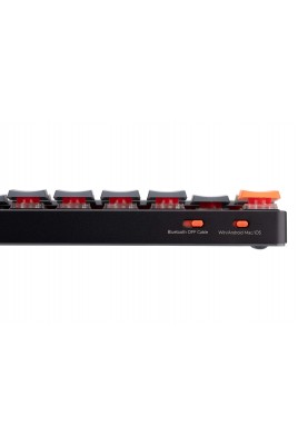 Keychron Клавіатура механічна K1SE 87Key, Gateron Red, BT/USB-A, Low Profile, EN/UKR, RGB, Black