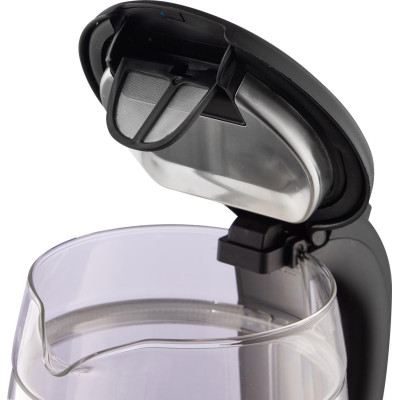 Gorenje Електрочайник 1.7л, 2,200 Вт, strix контроль, скло, чорний