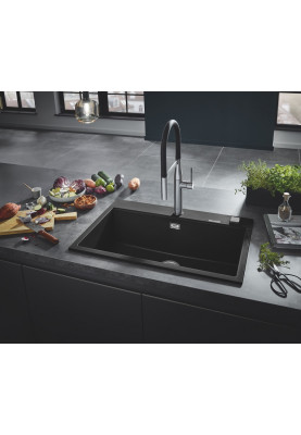 Grohe Змішувач для кухні Essence, довж.виливу - 240мм, поворотний/гнучкий, 1важіль, супер сталь