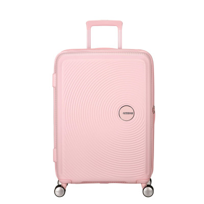 American Tourister Валіза American Tourister, Soundbox, поліпропілен, середня, 67см, 71.5/81л, TSA, 4 колеса, EXP, пастельно-рожевий