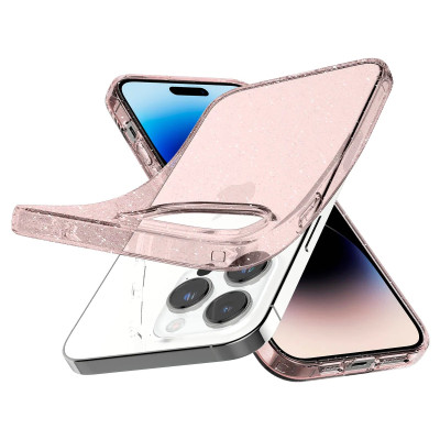 Spigen Чохол для Apple iPhone 14 Pro Max Liquid Crystal Glitter, Rose Quartz