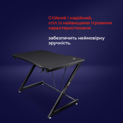 Trust Ігровий стіл  GXT711X DOMINUS DESK BLACK