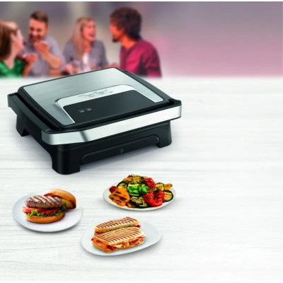 Tefal Гриль притискний Inicio Classic 2000Вт, темп. режимів-1, метал, чорний
