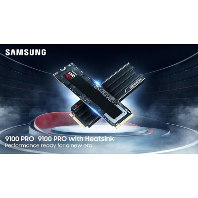 Samsung Накопичувач SSD Samsung M.2 1TB PCIe 5.0 9100PRO+ радіатор
