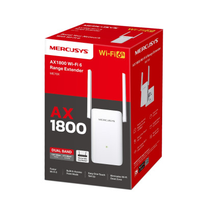 Mercusys Розширювач покриття WiFi ME70X AX1800, 1хGE LAN