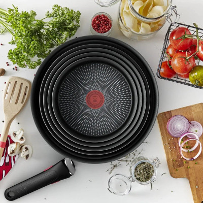 Tefal Набір посуду Tefal Ingenio XL Intense, змінна ручка, 3предмети, алюміній, бакеліт, коричневий Tefal Набір посуду Tefal Ingenio XL Intense, змінна ручка, 3предмети, алюміній, бакеліт, коричневий