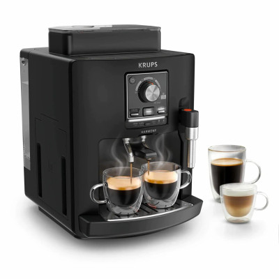 Krups Кавомашина Krups Harmony 1.7л, зерно, ручний капучинатор, мех. керування, авторецептів - 4, свій рецепт, чорний