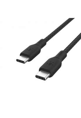 Belkin Кабель заряджання/синхронізації USB-С > USB-С 3м, 100Вт, плетений, чорний