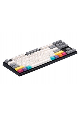 Varmilo Клавіатура механічна VEM87 CMYK 87Key, EC V2 Ivy, USB-A, EN/UKR, White Led, Чорний