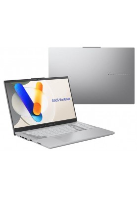 ASUS Ноутбук Vivobook Pro 15 N6506MU-MA029 15.6" 2.8K OLED, Intel Ultra 7 155H, 16GB, F1TB, NVD4050-6, NoOS, Сріблястий